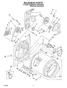 03 - Section parts for Whirlpool Dryer GEW9878LW0 from AppliancePartsPros.com