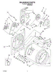 03 - Section parts for Whirlpool Dryer LEB6400LW0 from AppliancePartsPros.com