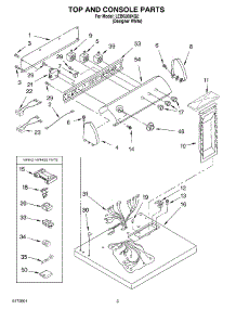 02 - Section parts for Whirlpool Dryer LEB6200KQ2 from AppliancePartsPros.com