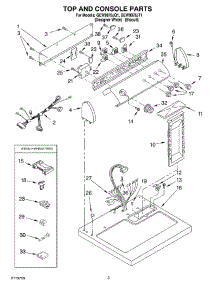 02 - Section parts for Whirlpool Dryer GEW9878JQ1 from AppliancePartsPros.com