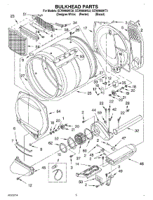 03 - Section parts for Whirlpool Dryer GEW9868KT0 from AppliancePartsPros.com