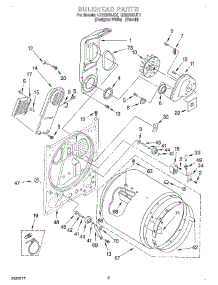 03 - Section parts for Whirlpool Dryer LEN2000JQ1 from AppliancePartsPros.com
