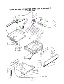 03 - Evaporator, Ice Cutter Grid And Pump parts for Whirlpool Ice Machine EC5100XL from AppliancePartsPros.com