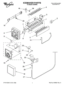 01 - Icemaker Parts Parts For Whirlpool Ice Maker Eckmf94 From Appliancepartspros.Com