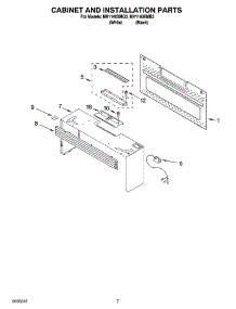 06 - Cabinet And Installation Parts parts for Whirlpool Microwave MH1140XMQ3 from AppliancePartsPros.com