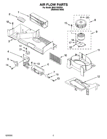 04 - Air Flow Parts parts for Whirlpool Microwave MH2155XPS0 from AppliancePartsPros.com