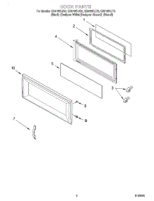 02 - Door parts for Whirlpool Microwave GH8155XJQ0 from AppliancePartsPros.com