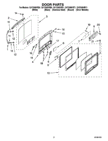 02 - Door Parts parts for Whirlpool Microwave GH7208XRS1 from AppliancePartsPros.com