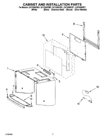 06 - Cabinet And Installation Parts parts for Whirlpool Microwave GH7208XRT1 from AppliancePartsPros.com