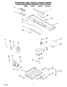 03 - Interior And Ventilation Parts parts for Whirlpool Microwave MH1150XMS0 from AppliancePartsPros.com