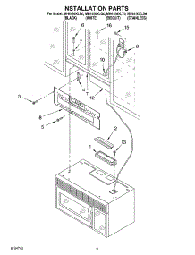 08 - Installation parts for Whirlpool Microwave MH6150XLT0 from AppliancePartsPros.com