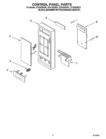 02 - Control Panel Parts parts for Whirlpool Microwave GT4185SKQ1 from AppliancePartsPros.com