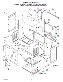 04 - Chassis Parts parts for Whirlpool Range SF310PEKQ1 from AppliancePartsPros.com