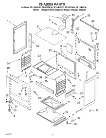 04 - Chassis parts for Whirlpool Range SF310PEKQ0 from AppliancePartsPros.com
