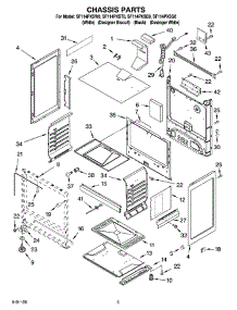 04 - Chassis Parts parts for Whirlpool Range SF114PXSQ0 from AppliancePartsPros.com