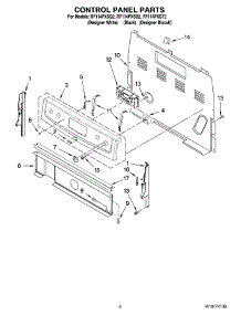 02 - Control Panel Parts parts for Whirlpool Range RF114PXSQ2 from AppliancePartsPros.com