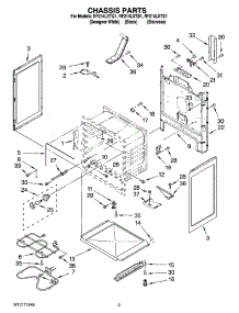 03 - Chassis Parts parts for Whirlpool Range RF214LXTQ1 from AppliancePartsPros.com