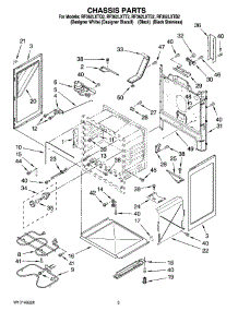 03 - Chassis Parts parts for Whirlpool Range RF362LXTQ2 from AppliancePartsPros.com