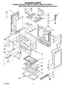 04 - Chassis Parts parts for Whirlpool Range SF362LXTT1 from AppliancePartsPros.com