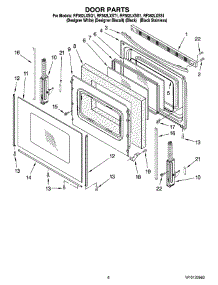 05 - Door Parts, Optional Parts parts for Whirlpool Range RF362LXSS1 from AppliancePartsPros.com