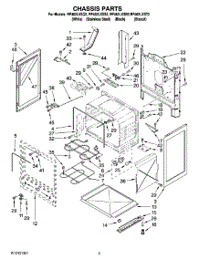03 - Chassis Parts parts for Whirlpool Range RF462LXSS2 from AppliancePartsPros.com