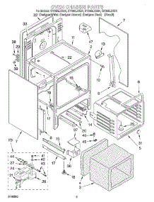 04 - Oven Chassis parts for Whirlpool Range GY396LXGT4 from AppliancePartsPros.com