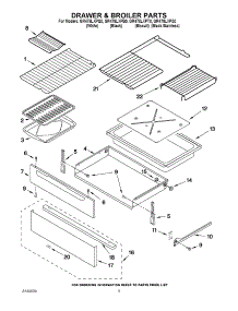 04 - Drawer & Broiler Parts parts for Whirlpool Range GR478LXPS0 from AppliancePartsPros.com