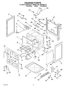 03 - Chassis Parts parts for Whirlpool Range GR460LXLB1 from AppliancePartsPros.com