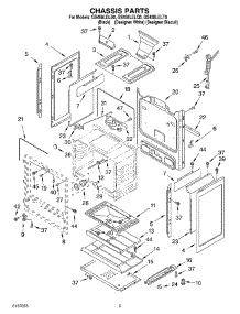 04 - Chassis Parts parts for Whirlpool Range GS458LELQ0 from AppliancePartsPros.com