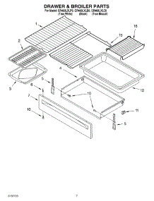 05 - Drawer & Broiler Parts, Miscellaneous Parts parts for Whirlpool Range GR460LXLB0 from AppliancePartsPros.com