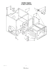 06 - Oven (Continued) parts for Whirlpool Range RF385PXPW0 from AppliancePartsPros.com
