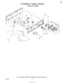 03 - Control Panel parts for Whirlpool Range RJE3750W0 from AppliancePartsPros.com