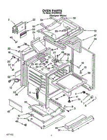 06 - Oven parts for Whirlpool Range SF367PEYQ2 from AppliancePartsPros.com