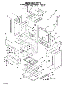 04 - Chassis parts for Whirlpool Range GS460LEKB0 from AppliancePartsPros.com