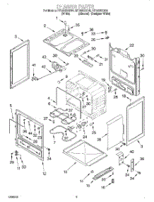 03 - Chassis parts for Whirlpool Range RF362BXGQ0 from AppliancePartsPros.com