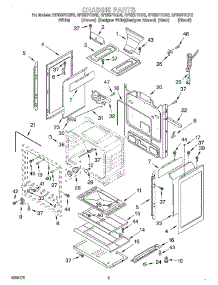 04 - Chassis parts for Whirlpool Range SF385PEGZ5 from AppliancePartsPros.com
