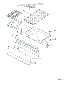 06 - Drawer & Broiler parts for Whirlpool Range GS395LEHS6 from AppliancePartsPros.com