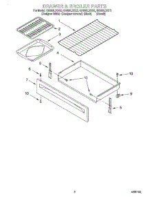 02 - Drawer And Broiler parts for Whirlpool Range GR399LXGQ2 from AppliancePartsPros.com