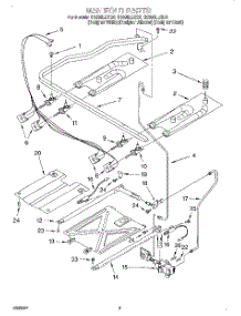03 - Manifold parts for Whirlpool Range GS395LEGB0 from AppliancePartsPros.com