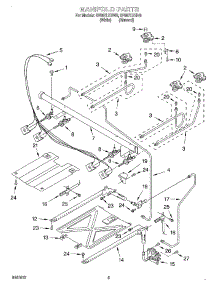 03 - Manifold parts for Whirlpool Range SF367LEHW6 from AppliancePartsPros.com