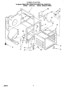 05 - Oven parts for Whirlpool Range RF396PXYN5 from AppliancePartsPros.com