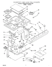 05 - Cooktop And Manifold parts for Whirlpool Range SF5140EYN5 from AppliancePartsPros.com