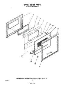 04 - Oven Door , Literature And Optional parts for Whirlpool Range RS610PXK0 from AppliancePartsPros.com
