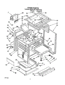 06 - Oven parts for Whirlpool Range SF387PCYW0 from AppliancePartsPros.com