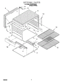 05 - Internal parts for Whirlpool Range SF330PEWQ3 from AppliancePartsPros.com