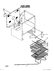 05 - Oven, Lit / Optional parts for Whirlpool Range RF395PXPW0 from AppliancePartsPros.com