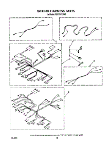 09 - Wiring Harness parts for Whirlpool Oven RB770PXXW3 from AppliancePartsPros.com