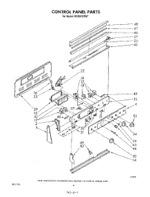 03 - Control Panel parts for Whirlpool Range RF395PXPW1 from AppliancePartsPros.com