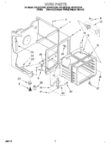 05 - Oven parts for Whirlpool Range RF315PXDQ0 from AppliancePartsPros.com