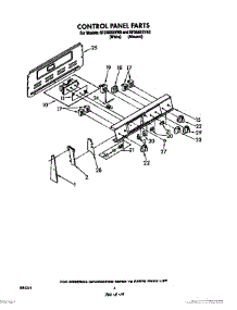 03 - Control Panel parts for Whirlpool Range RF365BXVN0 from AppliancePartsPros.com